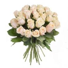 24 cream roses bouquet